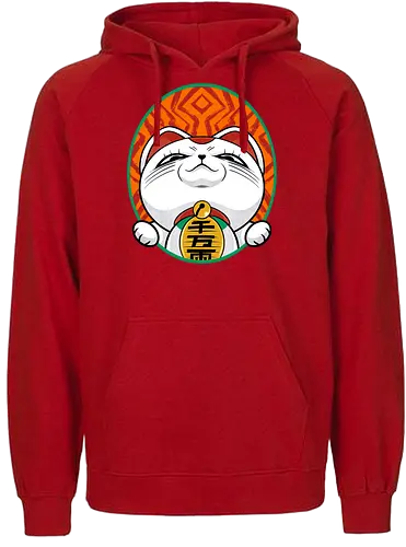 turbo cat  - cat, animal, cute, funny, shape, catlover, fun, luckycat - Fairtrade Hoodie