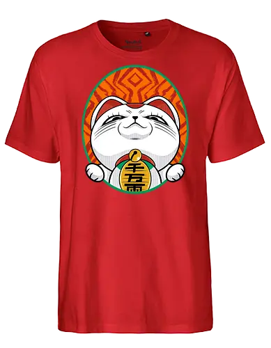 turbo cat  - cat, animal, cute, funny, shape, catlover, fun, luckycat - Fairtrade T-Shirt