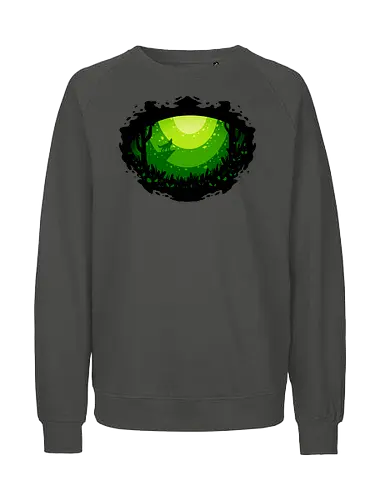 eye of nature  - nocturnal, wild, animal, wolf, owl, night, insomnia, coffee, beast, jungle, forest, horror, art, illustration, night vision - Fairtrade Sweatshirt