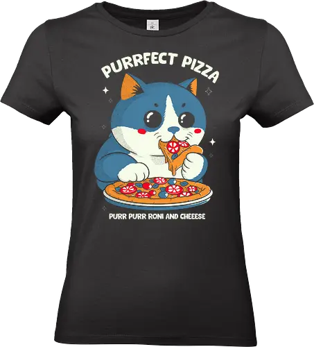 Pizza Cat - cats, cat, funny, pizza - Standard T-Shirt (Frauen)