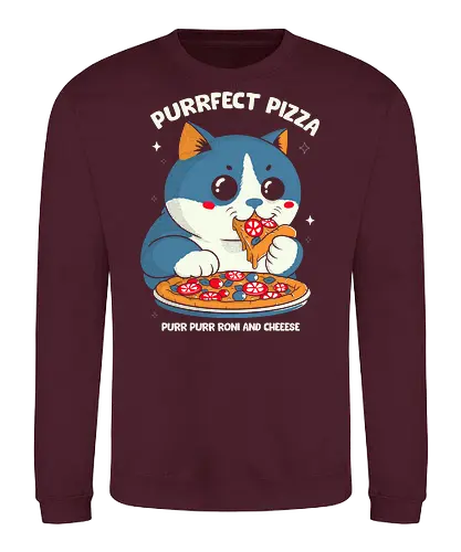 Pizza Cat - cats, cat, funny, pizza - Sweatshirt