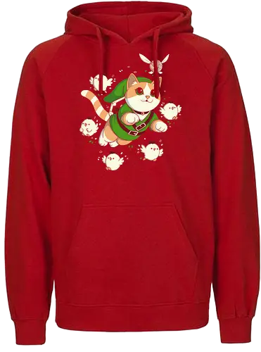 The Legend of the Cat - cats, cat, game, reto, Hero of Time, Princess - Fairtrade Hoodie