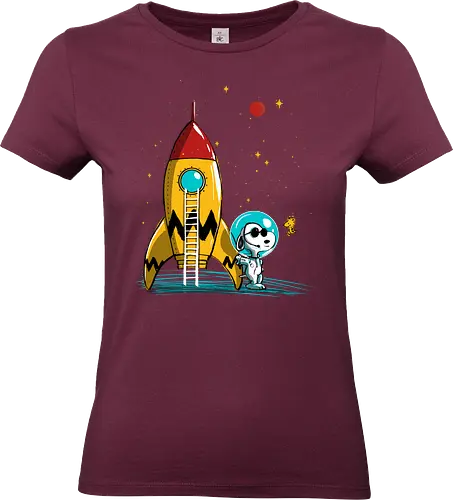 Space explorer - comics, cute, space, cartoon, charlie brown - Standard T-Shirt (Frauen)