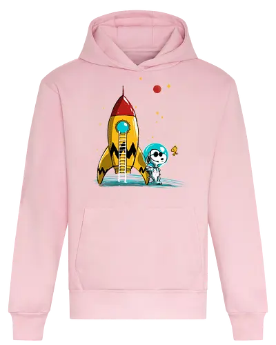Space explorer - comics, cute, space, cartoon, charlie brown - Heavyweight Hoodie