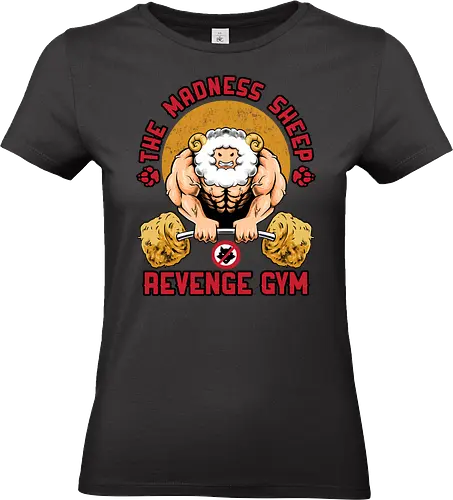 revenge gym  - gym, sport, muscle, strong, sheep, deadlift, weightlift, gymnastics, wolves, animal, parody, humor, fun, funny - Standard T-Shirt (Frauen)