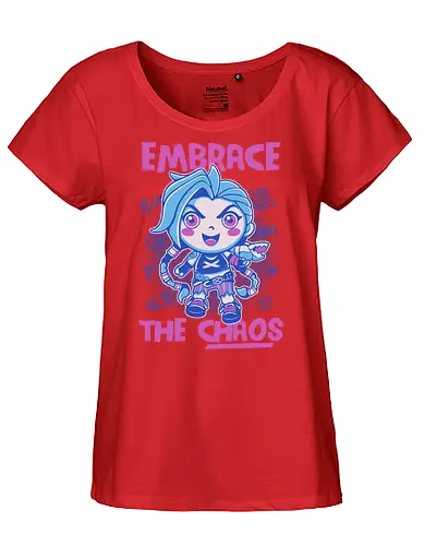 embrace the chaos - arcane, Gaming, chibi, kawaii, Gaming, lol - Fairtrade Girl Shirt