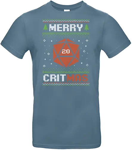 Ugly Sweater Christmas RPG - Ugly Sweater, Holiday, Christmas, Merry Christmas, Ugly Christmas Sweater, Pixel Art, rpg, fantasy, adventure, d20, Pen and Paper, role-playing game, tabletop, game master, Santa Claus, fun, funny, Christmas Vacation, Christmas Sweater, Christmas Eve, Role-play, Role-playing, Dungeon Master - Standard T-Shirt