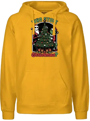 Stealing Christmas - Christmas, Christmas Vacation, Christmas Tree, Christmas Eve, Merry Christmas, Ugly Christmas Sweater, Christmas Sweater, Christmas Lights, Gifts, Gift, Movie, Holiday, Stop Motion, Skeleton, Skull, Fun, Funny, Snow - Fairtrade Hoodie