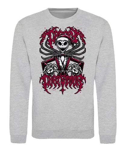 Creepy Christmas Skeleton - Halloween, Christmas Vacation, Christmas Eve, Christmas Sweater, Christmas, Band, Band Tee, Spooky, Spooky Season, Spookmas, Creepy, Holiday, Stop Motion, Movie, Classic, Animation, creepymas, creepmas - Sweatshirt