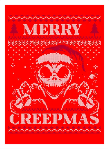 Ugly Sweater Creepy Christmas Skeleton