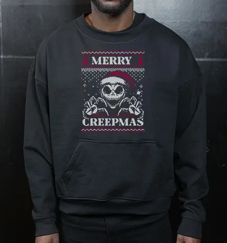Ugly Sweater Creepy Christmas Skeleton