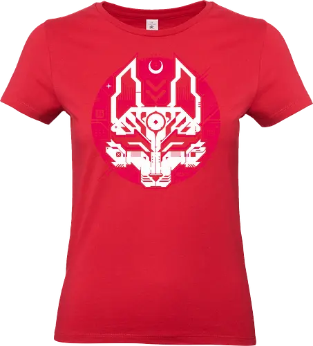 Techsune - kitsune, japan art, vintage, retro, motivate, quote, street, cyberpunk, tech design, fox, animal - Standard T-Shirt (Frauen)