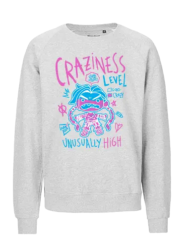 Craziness Levels - arcane, Gaming - Fairtrade Sweatshirt