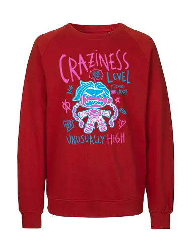 Craziness Levels - arcane, Gaming - Fairtrade Sweatshirt