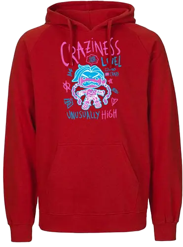 Craziness Levels - arcane, Gaming - Fairtrade Hoodie