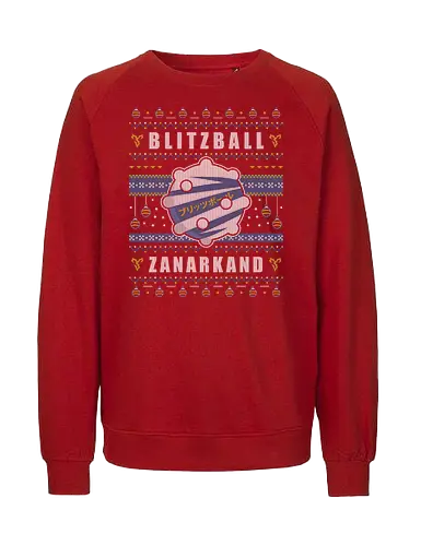 Blitzball Zanarkand Ugly Sweater - fantasy, tidus, yuna, blitzball, fantasy x, fantasy vii rebirth, ffx, ff10, Cactus, Kupo, Kweh, besaid aurochs, ff14, ugly christmas sweater, xmas - Fairtrade Sweatshirt