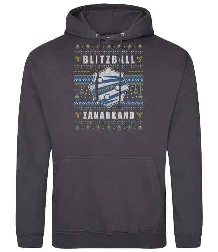 Blitzball Zanarkand Ugly Sweater - fantasy, tidus, yuna, blitzball, fantasy x, fantasy vii rebirth, ffx, ff10, Cactus, Kupo, Kweh, besaid aurochs, ff14, ugly christmas sweater, xmas - Standard Hoodie