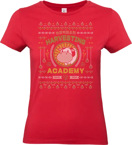 Kawaii Harvesting Ugly Sweater - harvest, cute, moon, farmer, farming, harvesting, gaming, gamer, video game, rpg, jrpg, story of seasons, rune factory, ugly christmas sweater - Standard T-Shirt (Frauen)