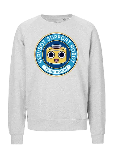 Servbot Emblem - mega, rising, frank west, zombrex, servbot, video game, gaming, gamer, survival horror, willamette parkview mall, biohazard, tron bonne - Fairtrade Sweatshirt