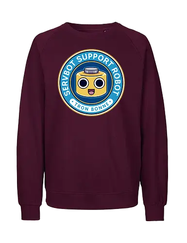 Servbot Emblem - mega, rising, frank west, zombrex, servbot, video game, gaming, gamer, survival horror, willamette parkview mall, biohazard, tron bonne - Fairtrade Sweatshirt