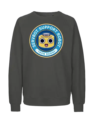 Servbot Emblem - mega, rising, frank west, zombrex, servbot, video game, gaming, gamer, survival horror, willamette parkview mall, biohazard, tron bonne - Fairtrade Sweatshirt