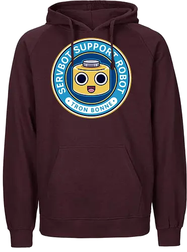 Servbot Emblem - mega, rising, frank west, zombrex, servbot, video game, gaming, gamer, survival horror, willamette parkview mall, biohazard, tron bonne - Fairtrade Hoodie
