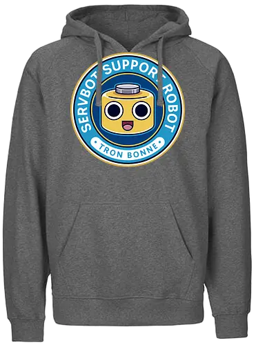 Servbot Emblem - mega, rising, frank west, zombrex, servbot, video game, gaming, gamer, survival horror, willamette parkview mall, biohazard, tron bonne - Fairtrade Hoodie