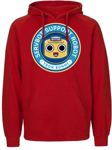 Servbot Emblem - mega, rising, frank west, zombrex, servbot, video game, gaming, gamer, survival horror, willamette parkview mall, biohazard, tron bonne - Fairtrade Hoodie