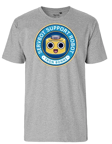 Servbot Emblem - mega, rising, frank west, zombrex, servbot, video game, gaming, gamer, survival horror, willamette parkview mall, biohazard, tron bonne - Fairtrade T-Shirt