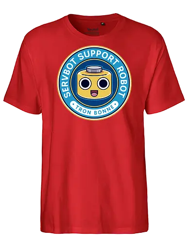 Servbot Emblem - mega, rising, frank west, zombrex, servbot, video game, gaming, gamer, survival horror, willamette parkview mall, biohazard, tron bonne - Fairtrade T-Shirt