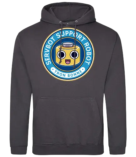Servbot Emblem - mega, rising, frank west, zombrex, servbot, video game, gaming, gamer, survival horror, willamette parkview mall, biohazard, tron bonne - Standard Hoodie