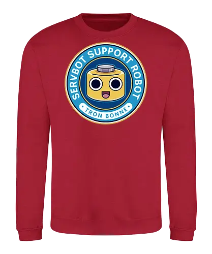 Servbot Emblem - mega, rising, frank west, zombrex, servbot, video game, gaming, gamer, survival horror, willamette parkview mall, biohazard, tron bonne - Sweatshirt