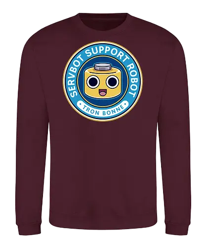 Servbot Emblem - mega, rising, frank west, zombrex, servbot, video game, gaming, gamer, survival horror, willamette parkview mall, biohazard, tron bonne - Sweatshirt