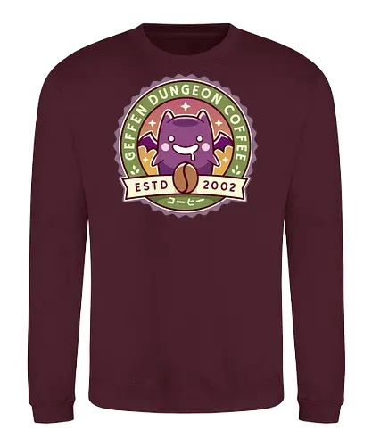 Geffen Dungeon Coffee - online, slime, mmorpg, jrpg, poring, angeling, deviling, deviruchi, ragnarok, geffen dungeon, gaming, video game, gamer - Sweatshirt