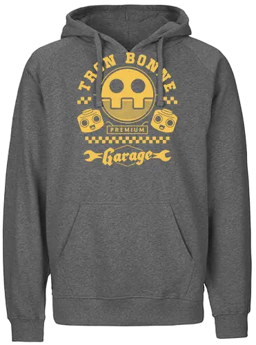 Tron Bonne Garage - mega, frank west, tron bonne, zombrex, servbot, video game, gaming, gamer, survival horror, willamette parkview mall, biohazard, megaman, garage - Fairtrade Hoodie