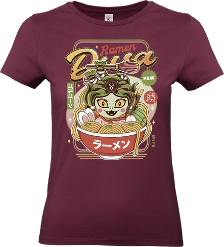 Dusa Vintage Ramen - hades, zagreus, zeus, dusa, medusa, zagreus sword, melinoe, cerberus, theseus, ramen, video games, gaming, gamer - Standard T-Shirt (Frauen)