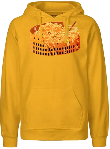 Pasta Colossale - pasta, italy, rome, colosseum, travel, tourist, funny, food, foodie, eating - Fairtrade Hoodie