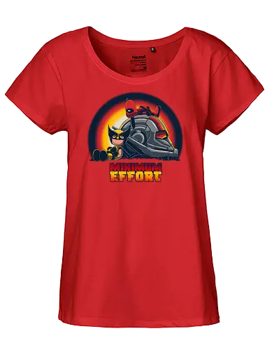 Minimum Effort - Peanuts, Antihero, Superhero, Charlie, Brown - Fairtrade Girl Shirt