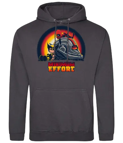 Minimum Effort - Peanuts, Antihero, Superhero, Charlie, Brown - Standard Hoodie