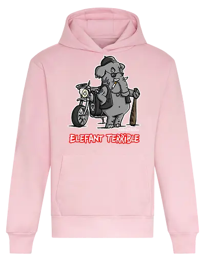 Elefant Terrible - Elefant, terrible, shirt, frech, totaberlustig, holtschulte, rebell, rocker, angry - Heavyweight Hoodie