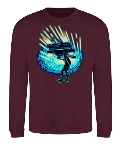 Time Surfing - Future, DeLorean, Mcfly - Sweatshirt