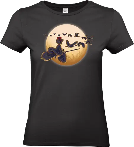Young Witch Moon - Delivery, Moon, Ducks - Standard T-Shirt (Frauen)