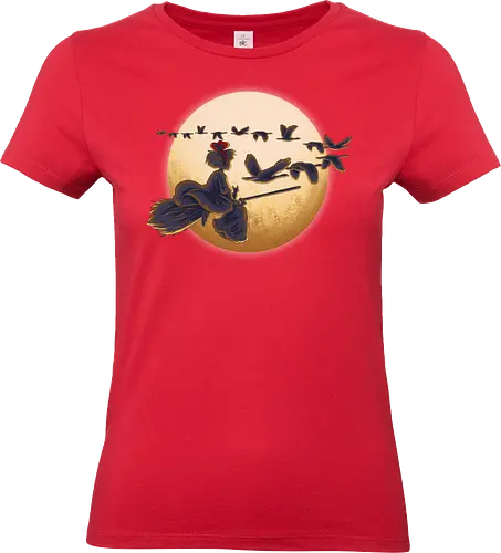 Young Witch Moon - Delivery, Moon, Ducks - Standard T-Shirt (Frauen)