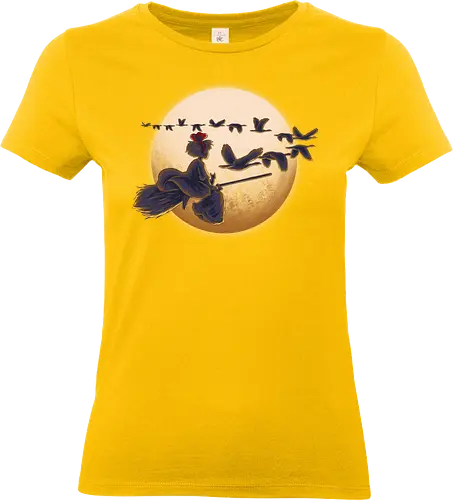 Young Witch Moon - Delivery, Moon, Ducks - Standard T-Shirt (Frauen)