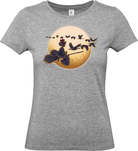 Young Witch Moon - Delivery, Moon, Ducks - Standard T-Shirt (Frauen)