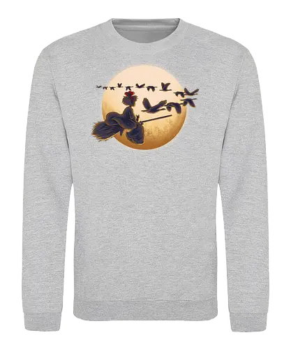 Young Witch Moon - Delivery, Moon, Ducks - Sweatshirt