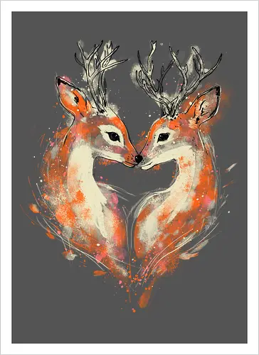 Deers in love