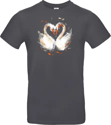 Swans in love