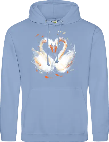 Swans in love