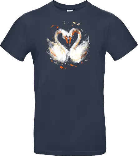 Swans in love